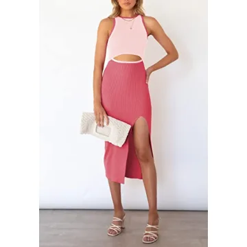 Elegant Pink Queen Cutout Midi Dress for Every Occasion