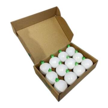 The Treemendous Ornament Decorator Christmas Tree Decorating 12 Count Refill Kit - Blank White Ball Ornaments for DIY Craft Activities, Compatible with Treemendous Tree and Gift Box Ornament Decorator