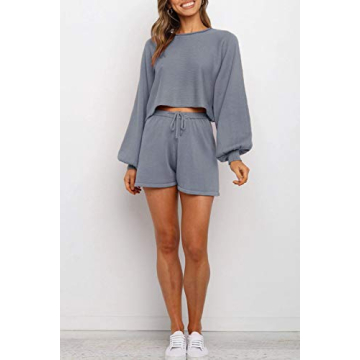 Stylish ZESICA Knit Pullover Sweatsuit for Women