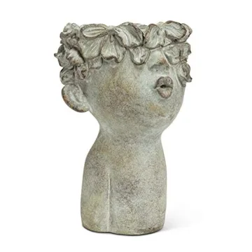Abbott Collection Large Kissing Face Planter - 10 Inch