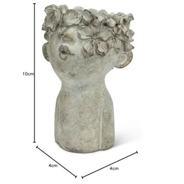 Abbott Collection Large Kissing Face Planter - 10 Inch
