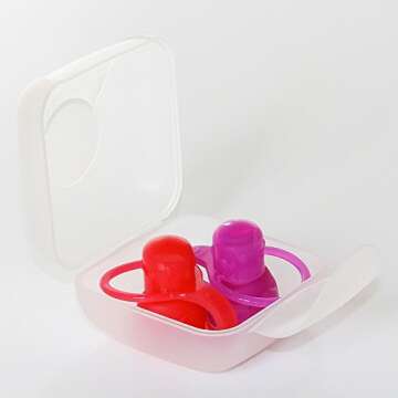 ChooMee SoftSip Food Pouch Tops | 4 Colors + White case | Prevent Spills and Protect Childs Mouth