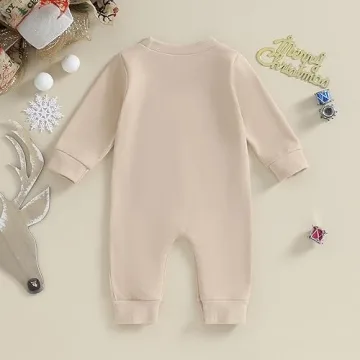 Adorable Lamuusaa Santa Baby Romper for Newborns