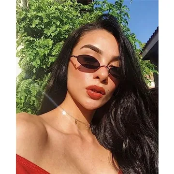 GIFIORE Oval Sunglasses - Vintage 90s Style & UV Protection
