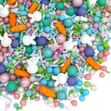 Manvscakes | Sprinkles | 4 oz | Cake sprinkles | Cupcake sprinkles | Baking | Sprinkle mix | Edible sprinkle (Egg hunt)