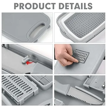HI NINGER Multi-Function Collapsible Cutting Board