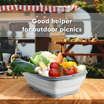 HI NINGER Multi-Function Collapsible Cutting Board