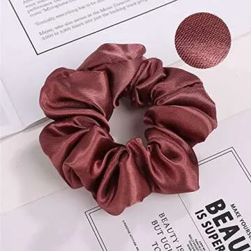 Elegant ZBORH Satin Hair Scrunchies Set for Women
