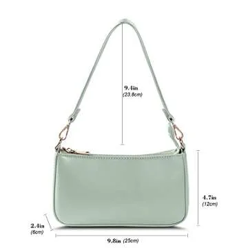 NIUEIMEE ZHOU Vegan Leather Shoulder Bag for Women