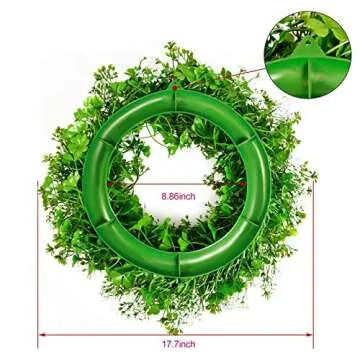 OEAGO 17.7" St Patricks Wreath for Festive Home Decor