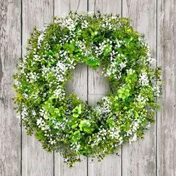 OEAGO 17.7" St Patricks Wreath for Festive Home Decor