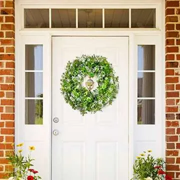 OEAGO 17.7" St Patricks Wreath for Festive Home Decor