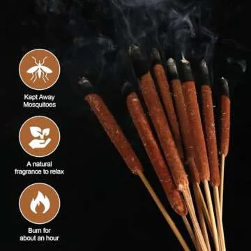 MIHUAGE Dried Natural Cattails - 20PCS for DIY Floral Arrangements and Home Office Decor - 17 Inch Length