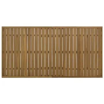 Merax Wood Outdoor Dining Table Set for 4,All Weather Patio Chairs with Soft Cushions and Jute Rope Knitted Back