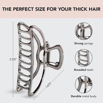 Kitsch Metal Claw Clips for Chic Hair Styling