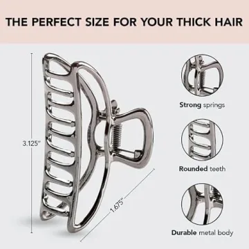 Kitsch Metal Claw Clips for Chic Hair Styling