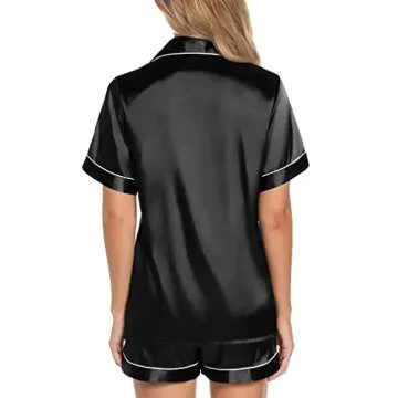 Elegant Silk Satin Pajamas Set for Women - Comfort & Style