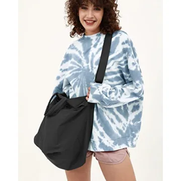 ODODOS 19L Multi Hobo Bags 2.0 with 2 Straps for Women, Totes Handbags, Crossbody Shoulder Bags, Black