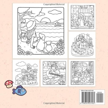 Girl Moments Coloring Book for Adults and Teens