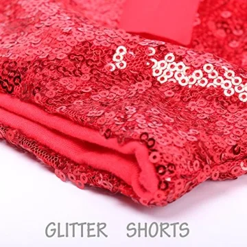 Cilucu Baby Girls Sequin Shorts for Toddlers - 3T Sparkle