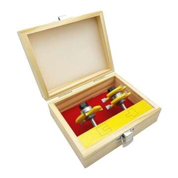 Tongue and Groove Router Bit Set for Precision Woodworking