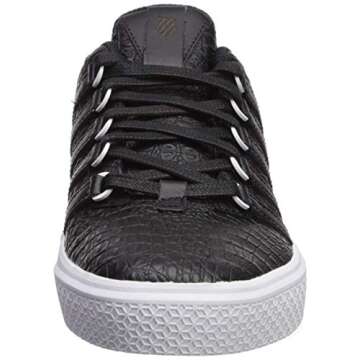 K-Swiss Women's Donovan Sneaker, Black/Snake, 8.5 M US
