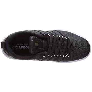 K-Swiss Women's Donovan Sneaker, Black/Snake, 8.5 M US