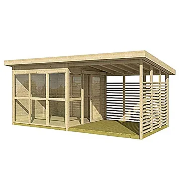 Allwood Solvalla 172 SQF Cabin Kit Garden House