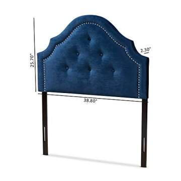 Baxton Studio Headboards, Twin, Navy Blue