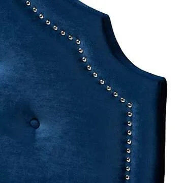 Baxton Studio Headboards, Twin, Navy Blue