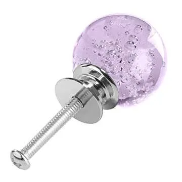 ANJUU Crystal Glass Cabinet Knobs - Elegant 12 pcs