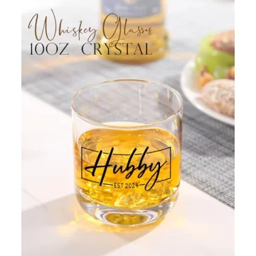 Couple Gifts for Christmas,First Christmas Married Gifts,Hubby & Wifey Wedding Glass Set,Mr and Mrs Gifts,Unique Gift for Wedding, Newly-Married ，Anniversary,His and Hers Gifts