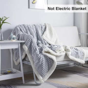 Cozy DISSA Sherpa Blanket for Every Season - Warm & Soft