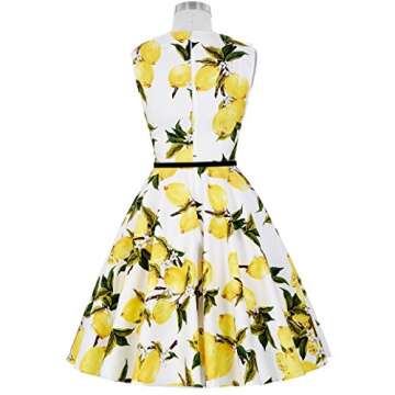 Sleeveless Women Vintage Style Pin up Dresses Size L F-31