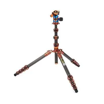 3 Legged Thing Legends Bucky Kit Carbon Fiber Tripod - Travel-Friendly, Adjustable Camera Tripod with 3 Detachable Legs & Multiple Mounting Points - Earth Bronze (BUCKYKIT)