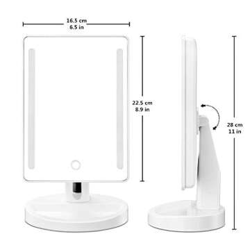 Gotofine LED Makeup Mirror with 10x Magnification