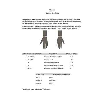 Miabella 925 Sterling Silver Italian 6-Strand Diamond-Cut 7mm Braided Herringbone Chain Bracelet for Women, 925 Italy (Length 7.25 Inches)