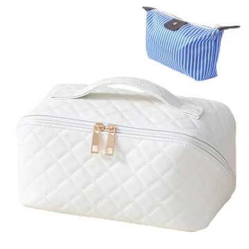 MEIYIDA 2 Pieces Cosmetic Bag Set - Stylish Travel Makeup Organizers