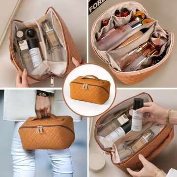 Stylish MEIYIDA Travel Cosmetic Bags Set - 2 Pieces Waterproof