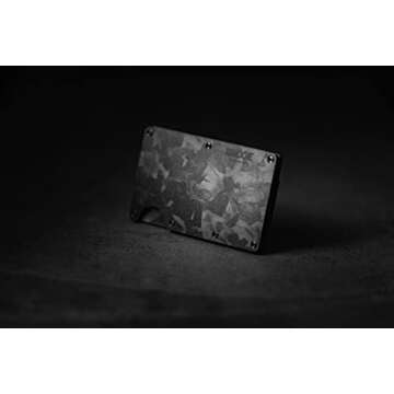 The Ridge Wallets for Men - Slim Minimalist Wallet For Men, Front Pocket, RFID - Card Holder Wallet - Forged Carbon