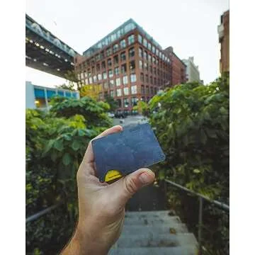 The Ridge Wallets for Men - Slim Minimalist Wallet For Men, Front Pocket, RFID - Card Holder Wallet - Forged Carbon