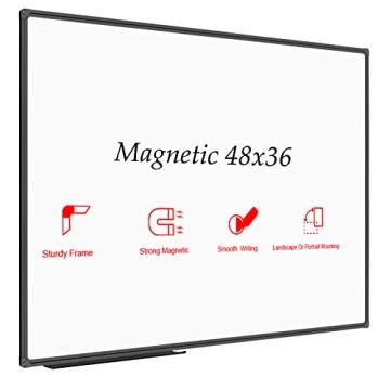 JILoffice Magnetic Whiteboard with Scratch-Resistant Surface