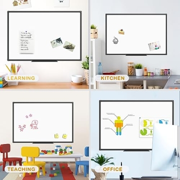 JILoffice Magnetic Whiteboard with Scratch-Resistant Surface