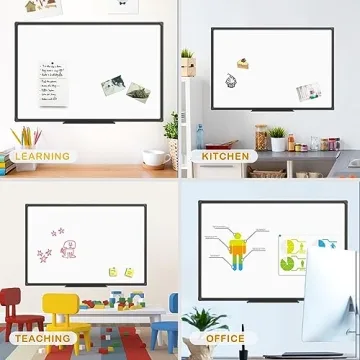 JILoffice Magnetic Whiteboard with Scratch-Resistant Surface
