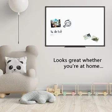 JILoffice Magnetic Whiteboard with Scratch-Resistant Surface