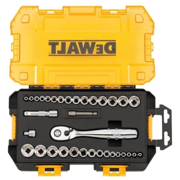 DEWALT 34-Piece Socket Set - Durable & Versatile Tools