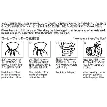 CAFEC Abaca Trapezoid Paper Filters for Pour Over Coffee