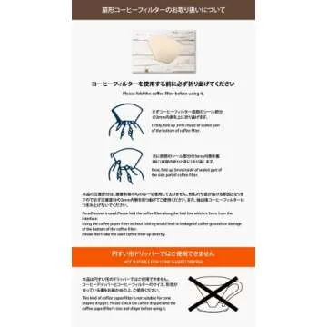CAFEC Abaca Trapezoid Paper Filters for Pour Over Coffee