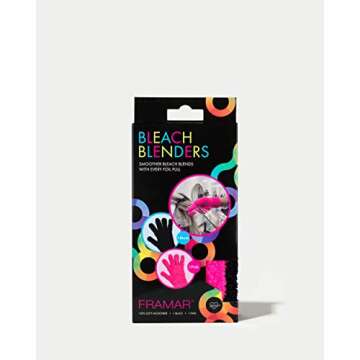 FRAMAR Bleach Blender Microfiber Gloves – Hair Dye Gloves, Pink Gloves For Hair Salon Supplies, Fuzzy Gloves, Reusable Gloves For Cleaning, Microfiber Mitt For Hairstylist Supplies, Hair Color Gloves