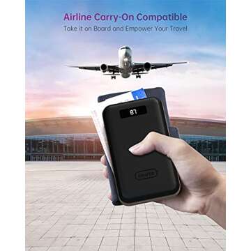 imuto 20000mAh Portable Charger Compact Power Bank External Battery Pack LED Digital Display Smart Charge Compatible with iPhone 12 Max Pro 11 XR 10 7 Plus, Samsung S10 Plus, Note 10, Tablets & More